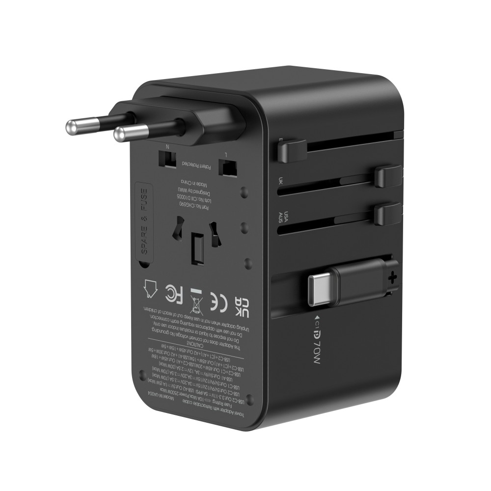 WiWU Plug Universal Adapter UA-004 70W